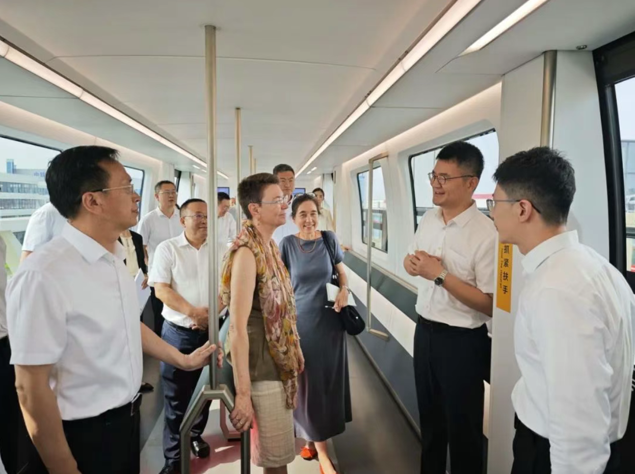 德国驻华大使傅融博士一行莅临磁浮综合试验基地参观考察(图1)
