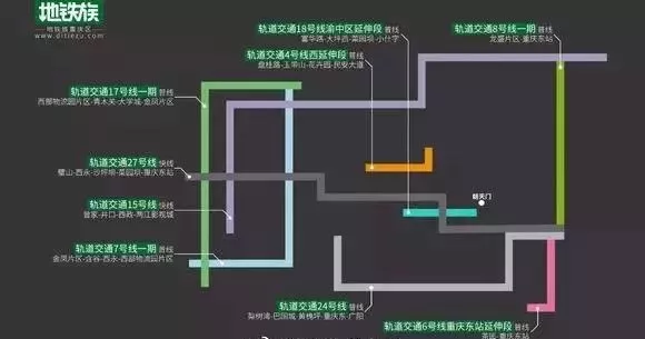 重庆市轨道交通第四轮建设规划所有站点完整版最新公布(图3)