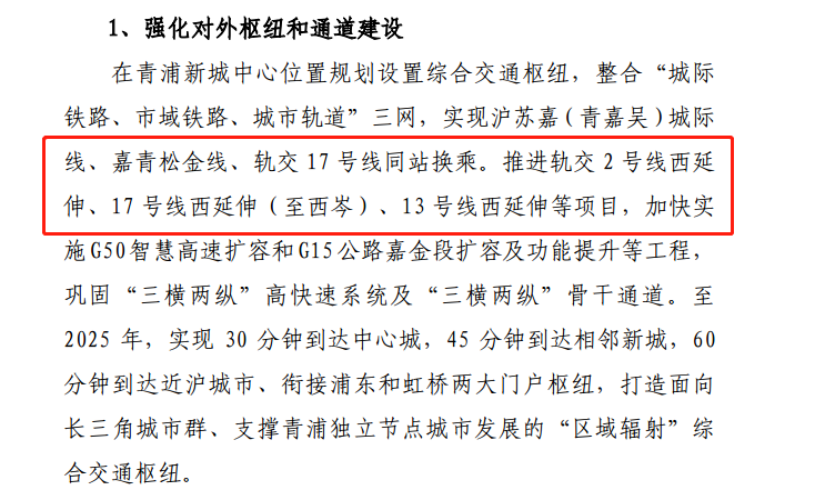 410亿！上海青浦将建综合交通枢纽，2号、13号、17号线西延伸段，年内开建(图2)