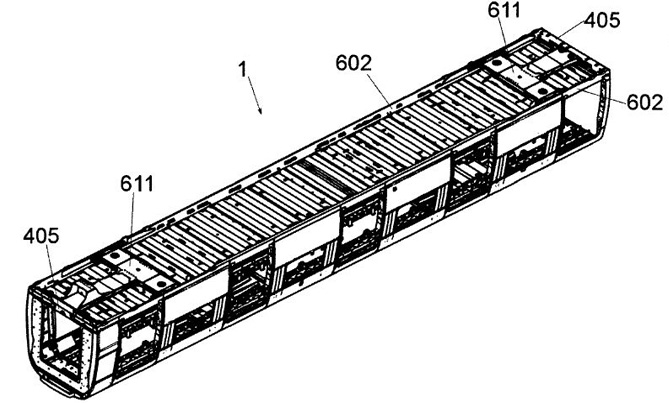 专利：碳纤维复合材料轨道车辆车体(图3)