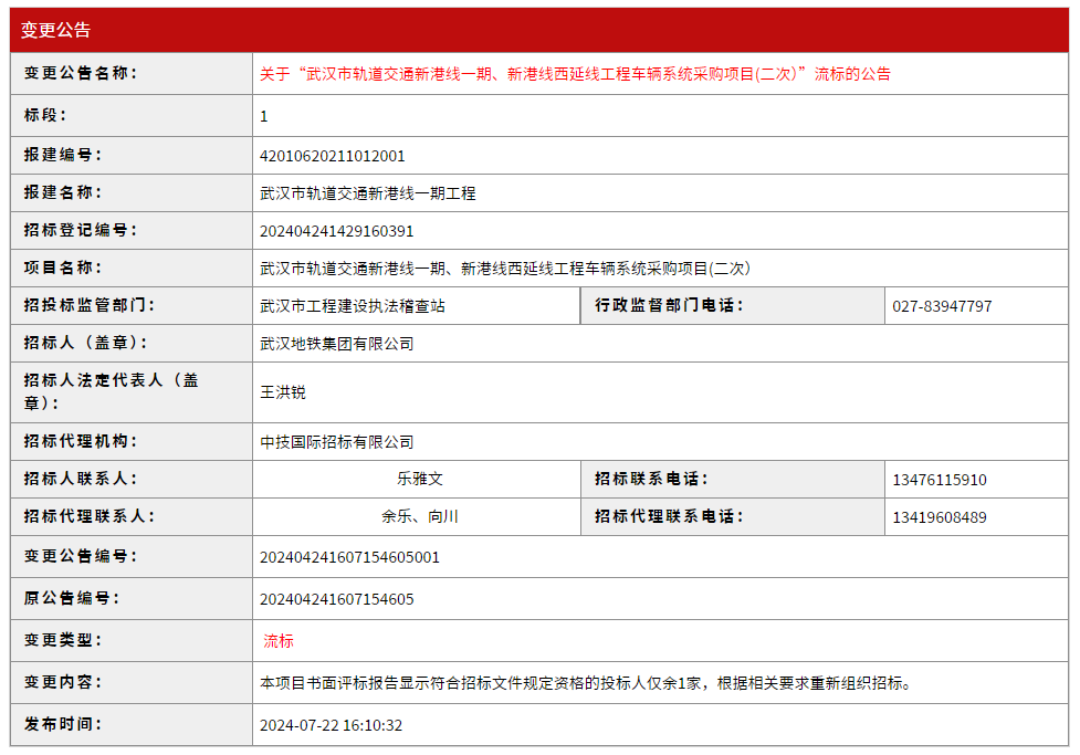 7亿！这一轨道交通项目再次流标！(图1)