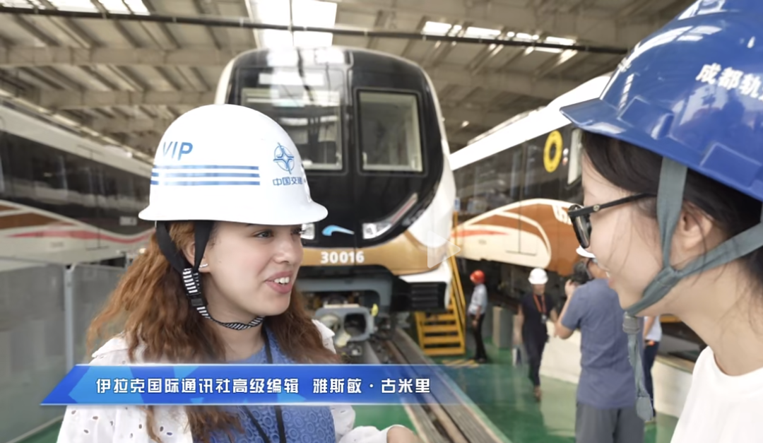 More than 30 Chinese and foreign journalists from 8 countries visited the Chengdu Rail Transit Line 30 project (Figure 5)