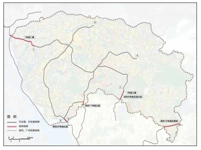 环评公示！东莞地铁1号线与广州地铁5号线未来可无缝换乘(图2)