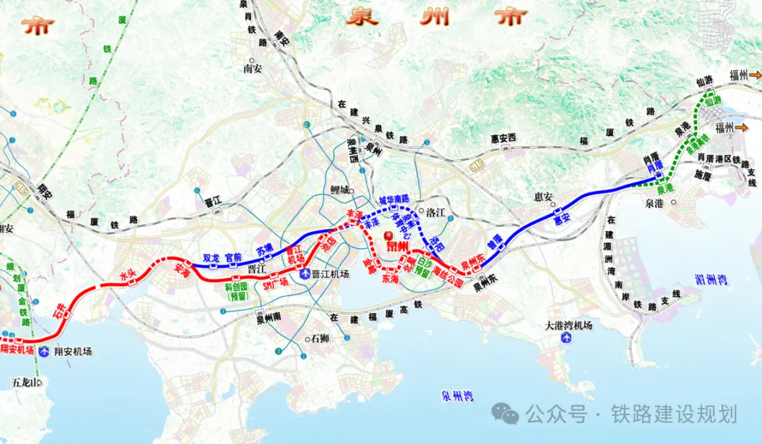 泉州至厦门至漳州城际铁路R1线工程用地预审正式获得批复(图2)